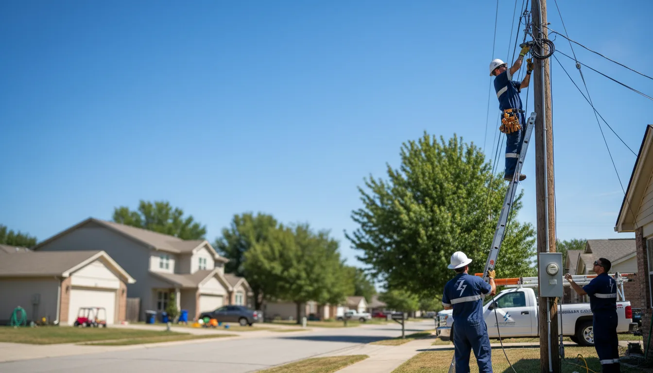Residential electrician providing installation services in Lismore, MN